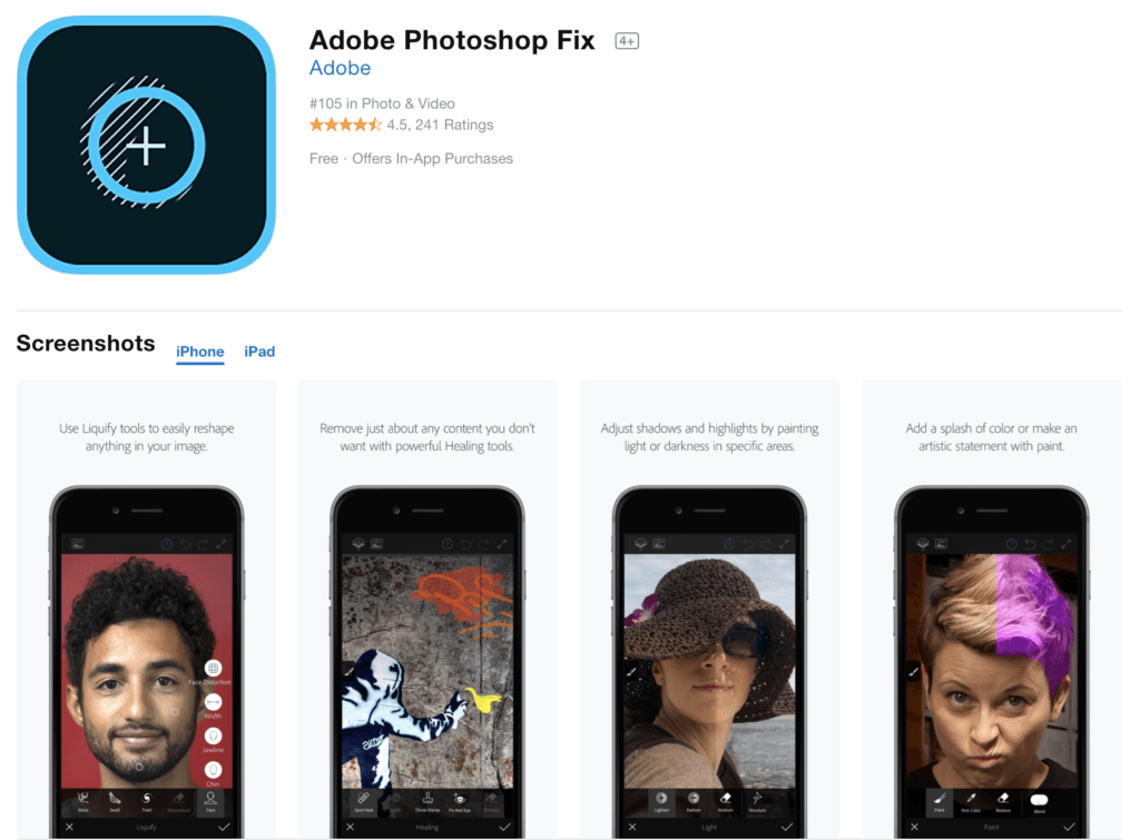 Photo editing apps for smartphone