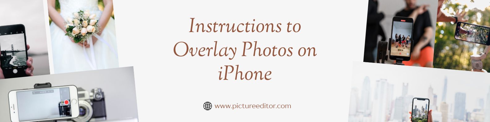 Instructions to Overlay Photos on iPhone